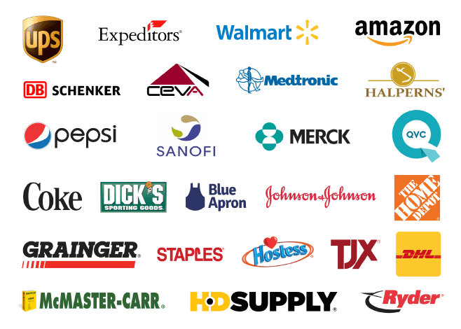 biggest names in the warehousing and distribution, manufacturing and retail business sectors